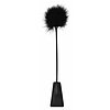 Crop With Feathers Negru
