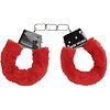 Beginners Handcuffs Furry Roșu