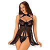 Babydoll Obsessive Elizenes Negru S-M