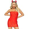 Costum Leg Avenue Bedazzled Devil Rosu M-L