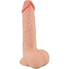 Dildo Nature Skin 18.7 cm cu Piele Mobilă și Ventuză