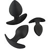 Set Anal Plug Black Velvets Trainer Negru