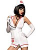 Costum Obsessive Emergency Dress Cu Stetoscop Alb S-M