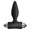 Dop Anal Vibrator Rocks-Off Petite – 7 Funcții, Discret Negru