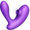 DuoVibe I Vibrator Air Punctul G Mov 9+9 Moduri, Reîncărcabil