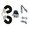 Pachet Set Limited Edition Lovers Fantasy Negru + Cătușe Furry Fun Cuffs Negru