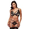 Set Baci Strappy Love Negru M-L