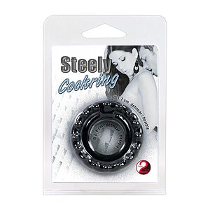 Inel Pentru Penis Steely Negru Thumb 3