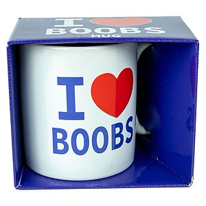 Cană I Love Boobs — Cadou Amuzant, Discret și Practic Thumb 2