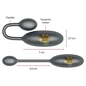 Denver Vibrating Egg + App Negru _ Thumb 3