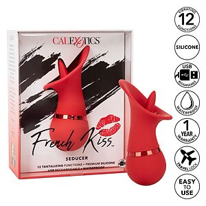 Vibrator Clitoris French Kiss Seducer Roșu Thumb 7