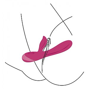 Endless Love Rabbit – Vibrator Punctul G Roz, Reîncărcabil Thumb 4