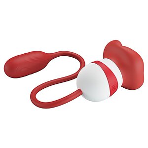 Pretty Love Aliyah – Stimulator Dublu, USB Reîncărcabil Roșu Thumb 1
