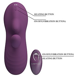Pretty Love Luka - pad vibrator din silicon ergonomic Mov Thumb 5