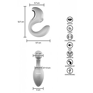 TWIST Vibrator Clitoral Roz — 7 Moduri, Reîncărcabil Thumb 7