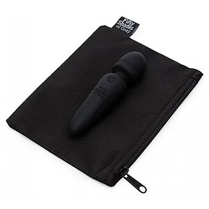 Mini Wand Fifty Shades Of Grey — 20 Moduri, Reîncărcabil Negru Thumb 1