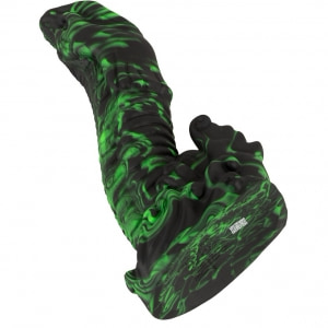 Beasty Lizard Peak — Dildo Din silicon Lichid cu Ventuză 22 cm Verde Thumb 5