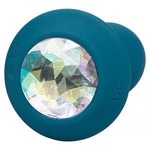 Anal Plug Vibrating Petite Crystal Probe Albastru Thumb 1