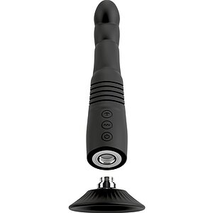 Couples Choice Vibrator Împingeri Punct G și Prostată 9x9 Negru Thumb 2