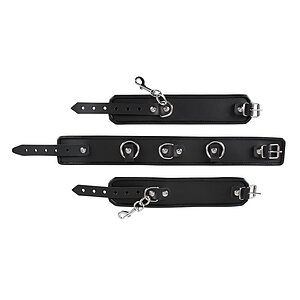 Set Zgardă Și Cătușe Mâini Zado Negru Thumb 1