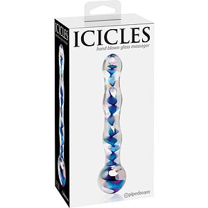 Dildo Sticlă Icicles No 8 Transparent Thumb 1