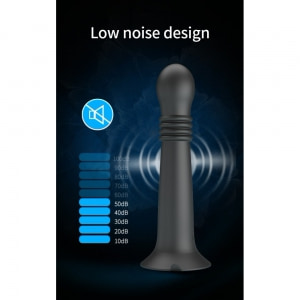 Pretty Love Stellan Vibrator 4 împingeri 4 Rotații Negru Thumb 11