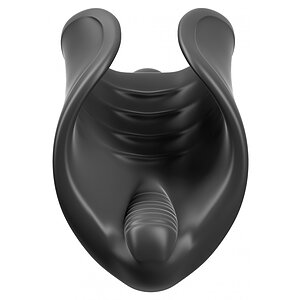Masturbator Elite Vibrating Silicone Stimulator Negru Thumb 1