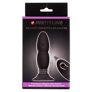 Anal Plug Cu Vibrații Pretty Love Beaded Negru Thumb 7