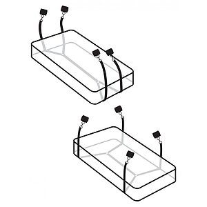Set Cătușe Fetish Wraparound Mattress Negru Thumb 3