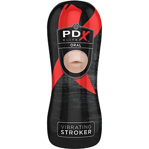 Masturbator Vibrating Stroker Oral Thumb 1