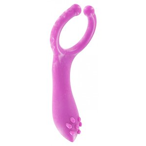 Inel Penis Vibrating Clitoris Stim C-Ring Roz Thumb 1