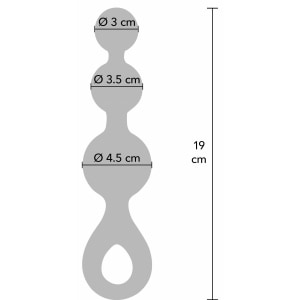 Plug Anal Crystal Trio Medium – Cristalin, Confortabil Albastru Thumb 3