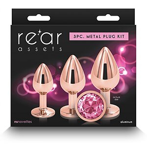 Set Antrenament Intim 3 Piese Roz Auriu NS Novelties Thumb 2