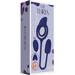 Inel Dublu ToyJoy Thria 2 Motoare Albastru Thumb 11