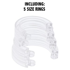 Cușcă Penis Electrică Discretă cu Telecomandă Transparent Thumb 15