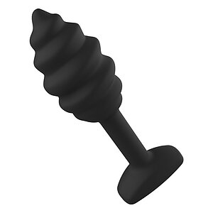 Swirl Anal Plug Negru Thumb 4