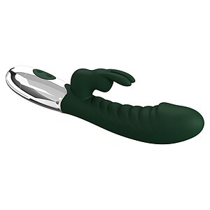 Pretty Love Naughty Bunny Green — 30 Moduri, Dublă Stimulare Verde Thumb 3