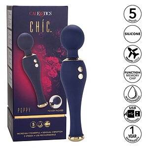 Vibrator Chic Poppy Albastru Thumb 4