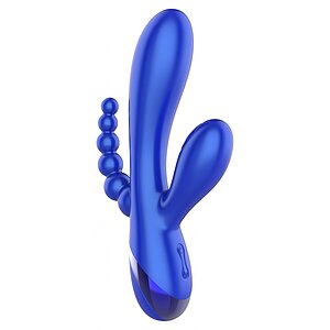 Triple Love Vibrator Albastru Thumb 1
