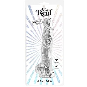 TOYJOY Get Real Clear 22.5 cm – Transparent cu Ventuză Thumb 2