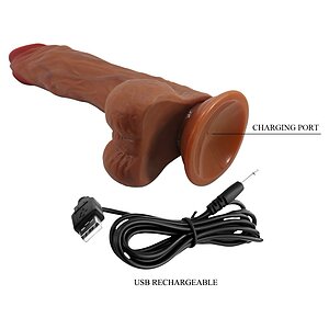 Debra Calisto 25cm – Vibrator Rotativ cu Ventuză Discret Thumb 7