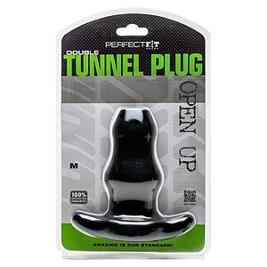 Anal Plug Perfect Fit Double Tunnel Negru Thumb 2