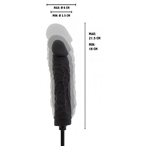 Plug Gonflabil Negru Silicon 100% și Supapă Rapidă Thumb 5