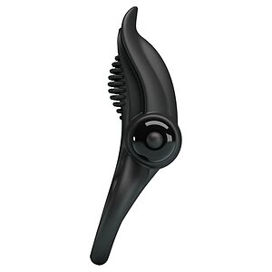 Pretty Love Vibrant Penis Ring Negru Thumb 1