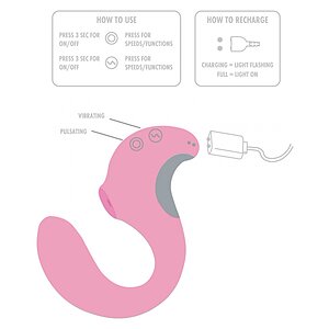 TWIST Vibrator Clitoral Roz — 7 Moduri, Reîncărcabil Thumb 8