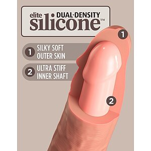 Dildo Dual Density 22cm King Elite realist cu ventuză Thumb 1