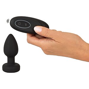 Anos Plug Anal RC cu LED Flash - 7 Moduri, Reîncărcabil Negru Thumb 6