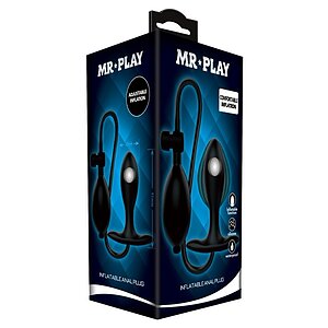 Debra Plug Anal Gonflabil Reglabil — Ajustare sigură 9.1cm Negru Thumb 2