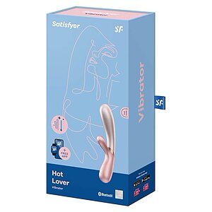 Vibrator Rabbit Hot Lover Heat Silicon 19.9cm Roz Thumb 5