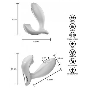 FLAMENGO Puls – Vibrator Punctul G Și Clitoris, 10 Moduri, 2 Motoare, IPX7 Roz Thumb 4